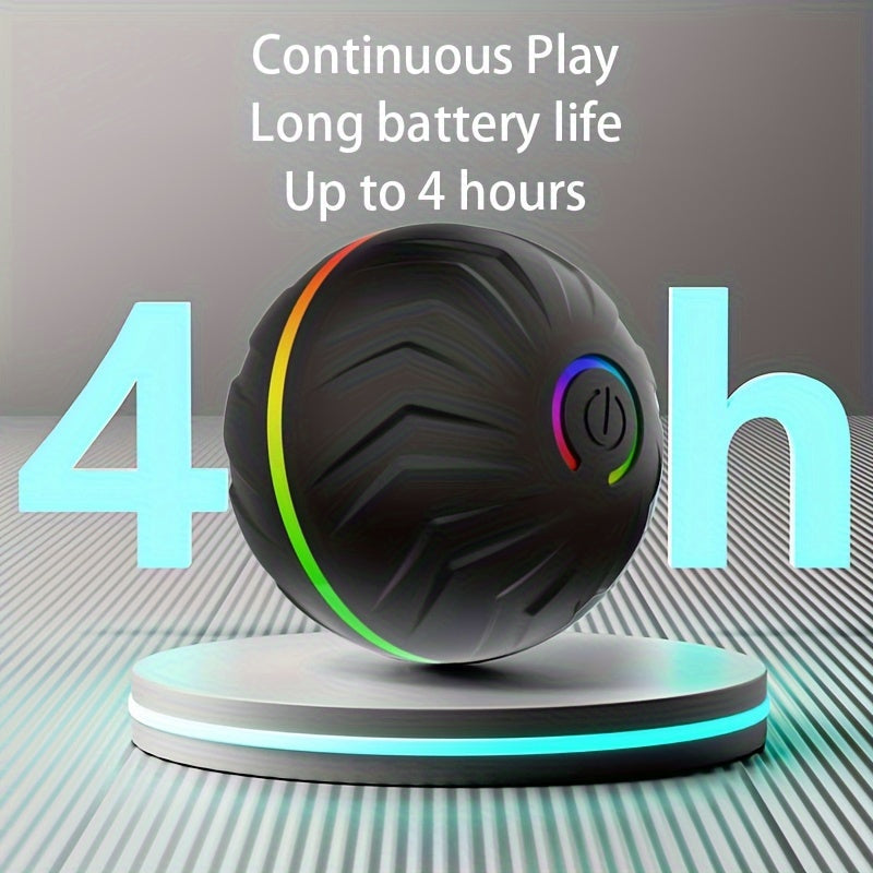Interactive Smart Dog Ball Toy – Rechargeable Rolling LED Dog Toy for Dogs