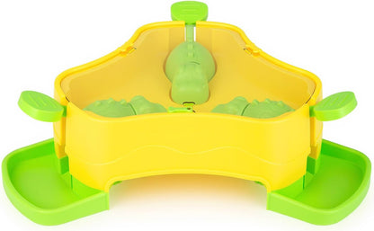 Dog Puzzle Toy, 3-In-1 Interactive Dog Puzzle Toys Press-Type Dog Treat Dispenser Toy Dog Enrichment Toy No-Slip Dog Slow Feeder Interactive Brain Training Toy for Smart Dog Cat, Green