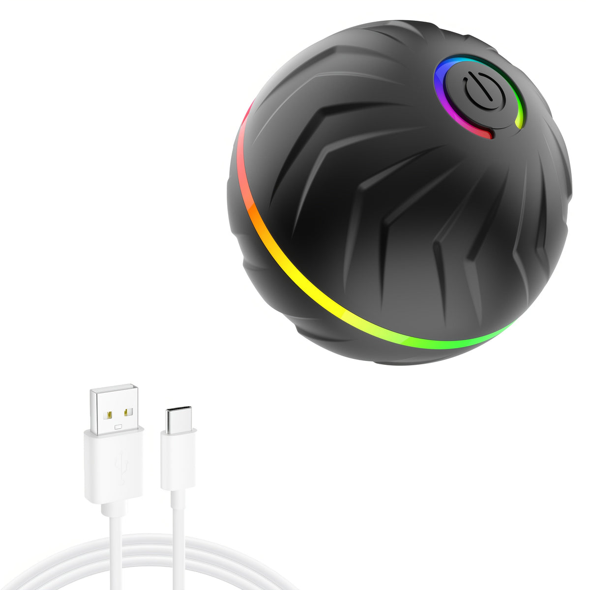 Interactive Smart Dog Ball Toy – Rechargeable Rolling LED Dog Toy for Dogs