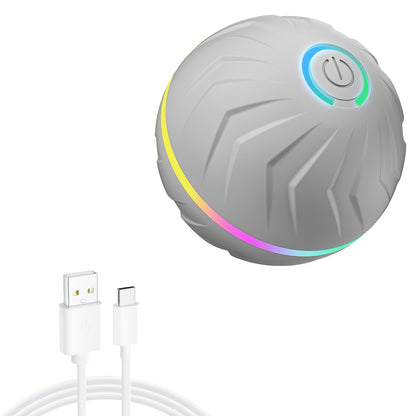 Interactive Smart Dog Ball Toy – Rechargeable Rolling LED Dog Toy for Dogs