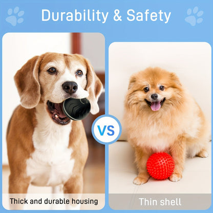 Interactive Smart Dog Ball Toy – Rechargeable Rolling LED Dog Toy for Dogs